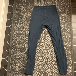 Teal Lululemon leggings long